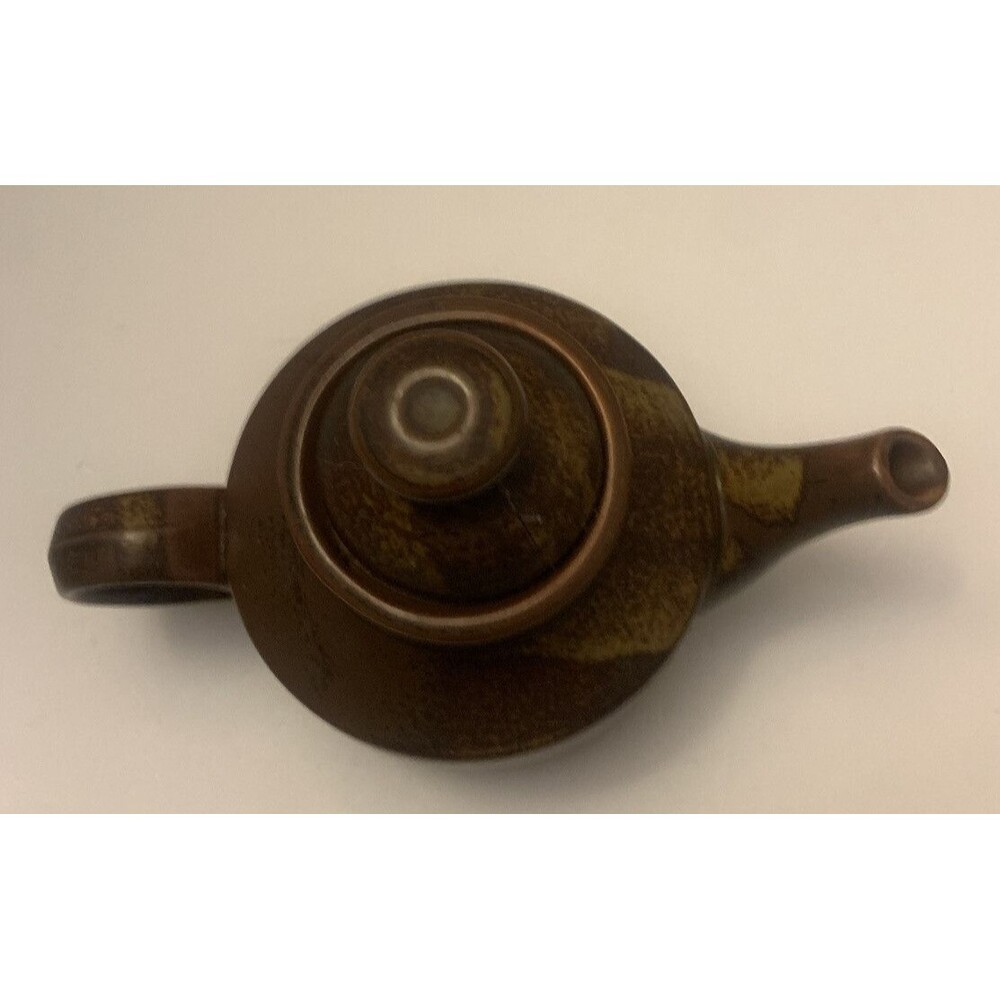 Vintage Handmade Original USA Clay Pottery Glazed Teapot - Picture 3 of 6